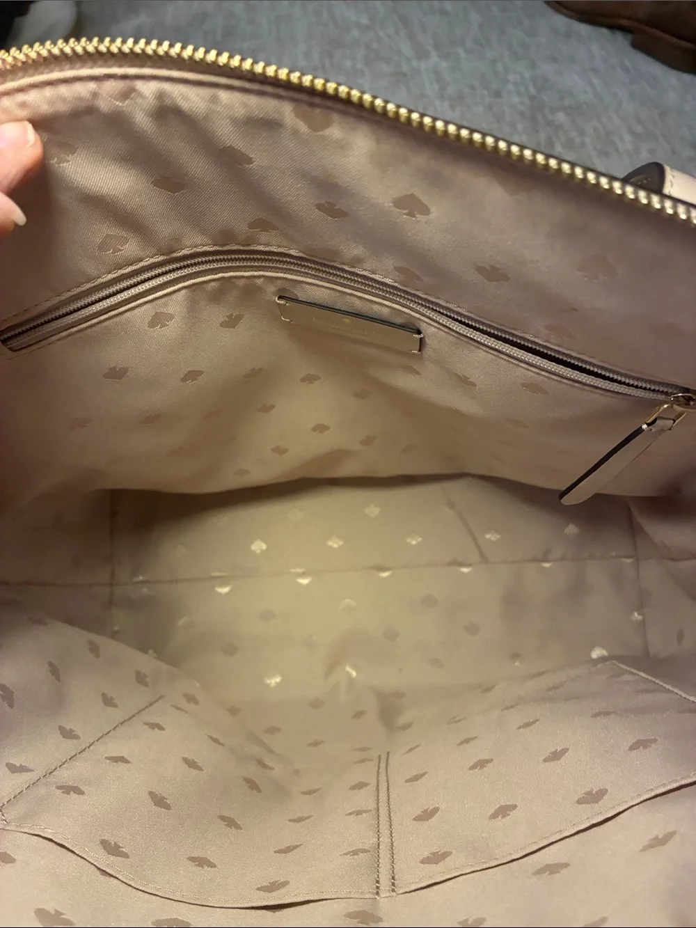 kate spade Blush Pink Leather Tote with Tassel